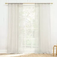 Constance Rod Pocket Sheer Set of 2 Curtain Panel