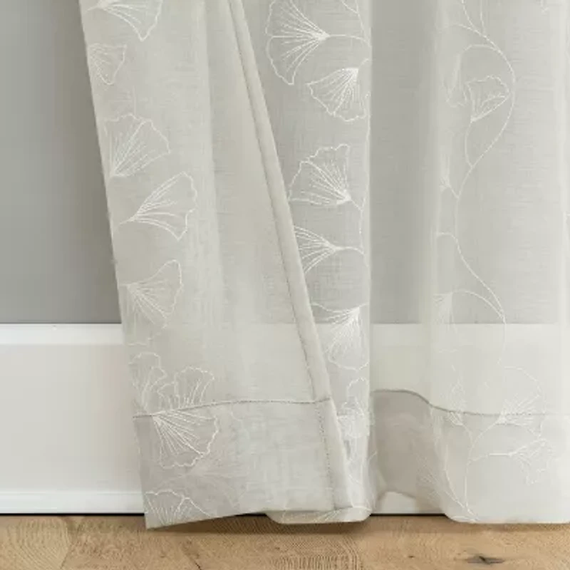 Constance Rod Pocket Sheer Set of 2 Curtain Panel