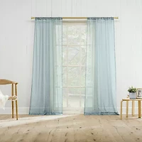 Constance Rod Pocket Sheer Set of 2 Curtain Panel