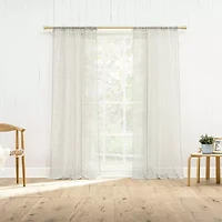 Constance Rod Pocket Sheer Set of 2 Curtain Panel