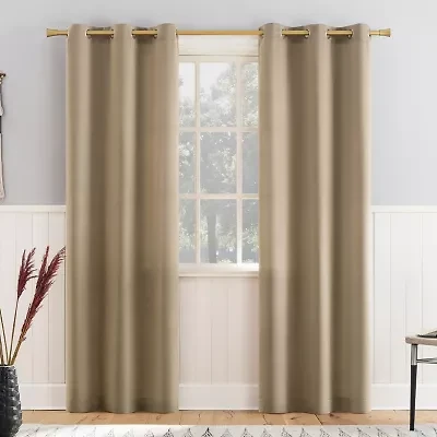 Athens Grommet Top Light-Filtering Set of 2 Curtain Panel