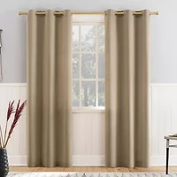 Athens Grommet Top Light-Filtering Set of 2 Curtain Panel