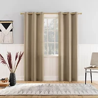Athens Grommet Top Light-Filtering Set of 2 Curtain Panel