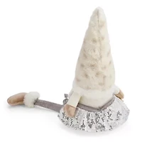 North Pole Trading Co. Medium Sitter Sequin Skirt Christmas Gnome