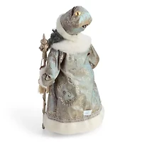 North Pole Trading Co. 18in Sage Coat African American Christmas Santa Figurine