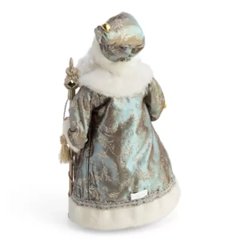 North Pole Trading Co. 18in Coat Christmas Santa Figurine
