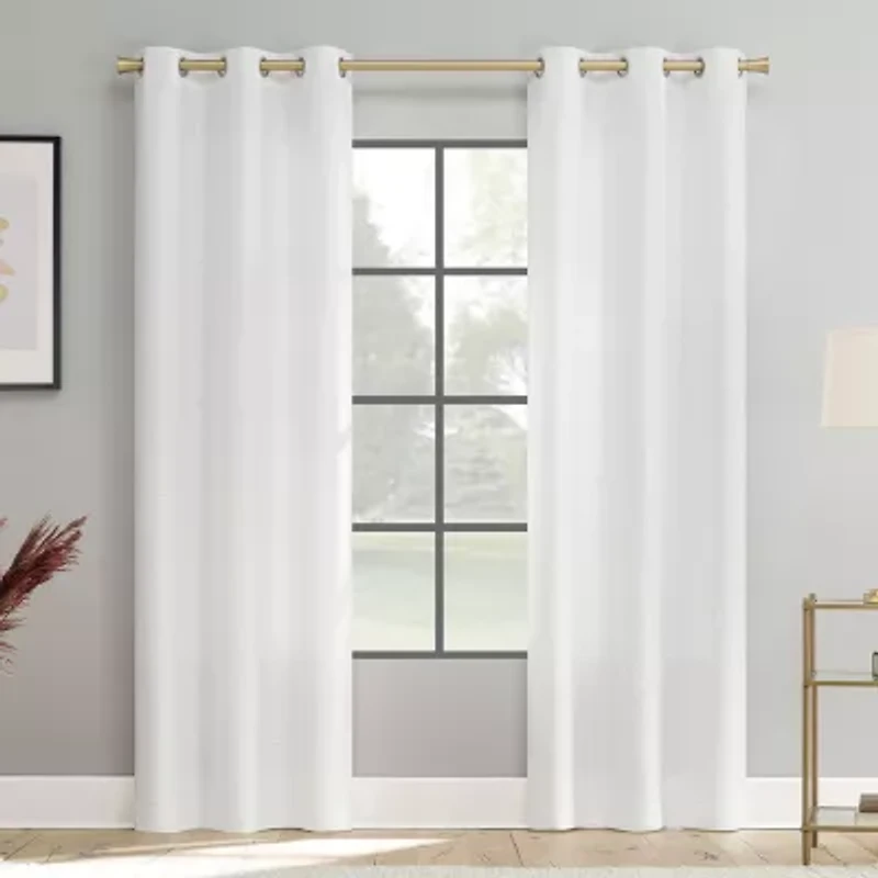 Jaida Grommet Top Light-Filtering Set of 2 Curtain Panel