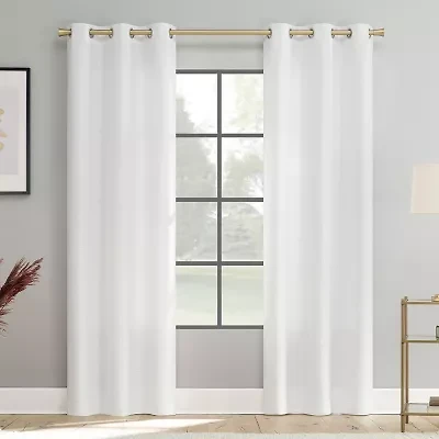 Jaida Grommet Top Light-Filtering Set of 2 Curtain Panel