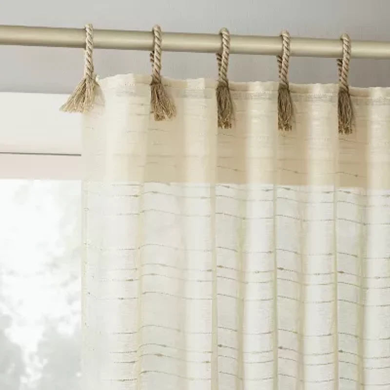 Mona Tab Top Sheer Set of 2 Curtain Panel