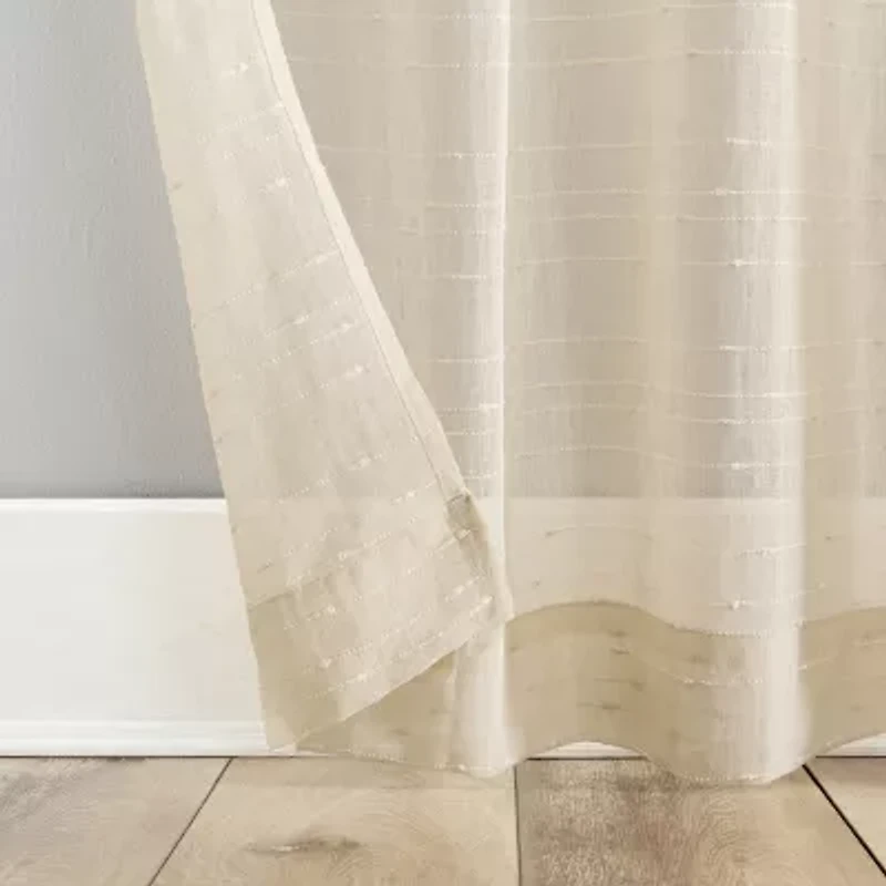 Mona Tab Top Sheer Set of 2 Curtain Panel