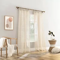 Mona Tab Top Sheer Set of 2 Curtain Panel