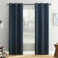 Bayline Grommet Top Blackout Set of 2 Curtain Panel