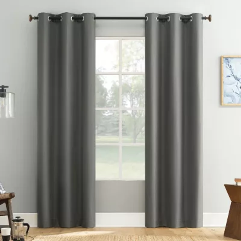 Bayline Grommet Top Blackout Set of 2 Curtain Panel