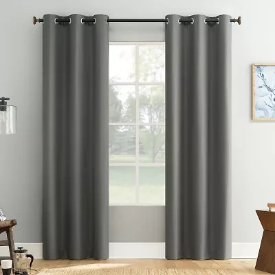 Bayline Grommet Top Blackout Set of 2 Curtain Panel