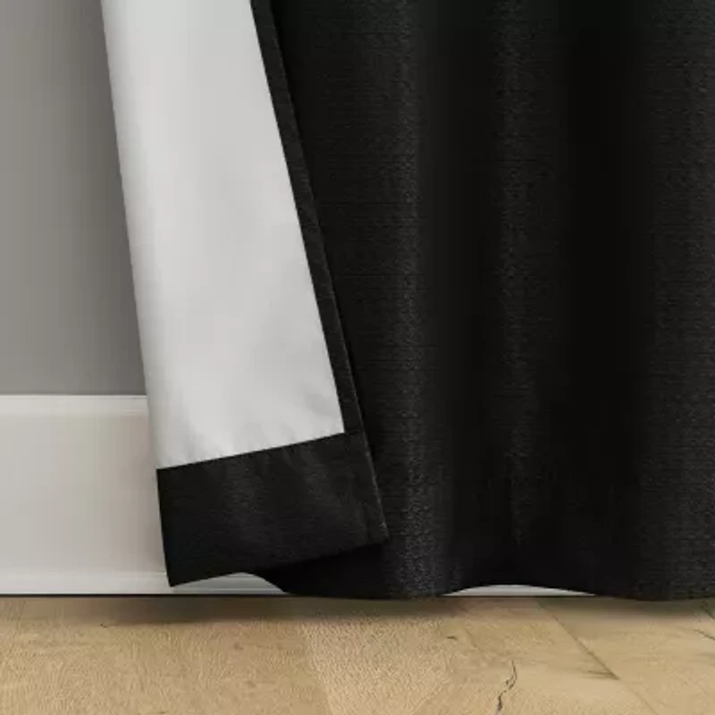 Bayline Grommet Top Blackout Set of 2 Curtain Panel