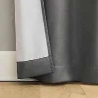 Bayline Grommet Top Blackout Set of 2 Curtain Panel