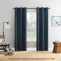 Bayline Grommet Top Blackout Set of 2 Curtain Panel