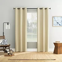 Bayline Grommet Top Blackout Set of 2 Curtain Panel