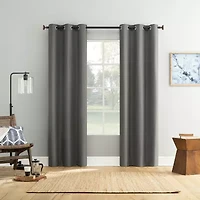 Bayline Grommet Top Blackout Set of 2 Curtain Panel