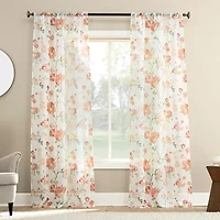Lena Rod Pocket Sheer Set of 2 Curtain Panel
