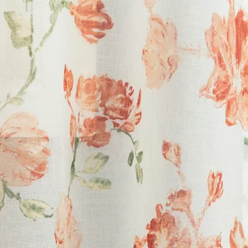 Lena Rod Pocket Sheer Set of 2 Curtain Panel