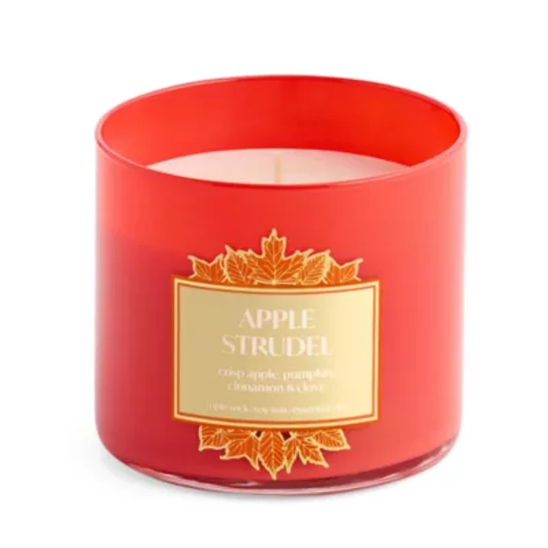 Distant Lands Apple Strudel 3-Wick Scented Jar Candle
