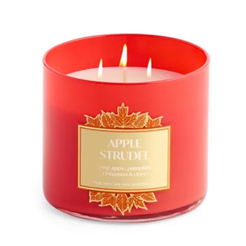 Distant Lands Apple Strudel 3-Wick Scented Jar Candle