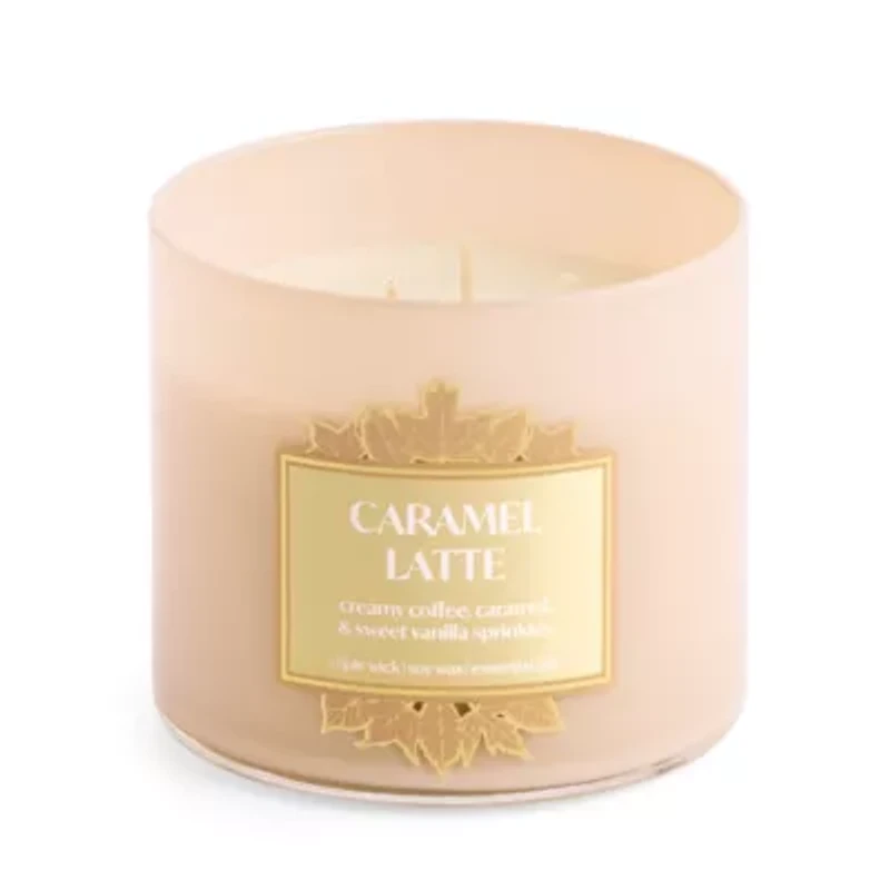 Distant Lands Caramel Latte 3-Wick Scented Jar Candle