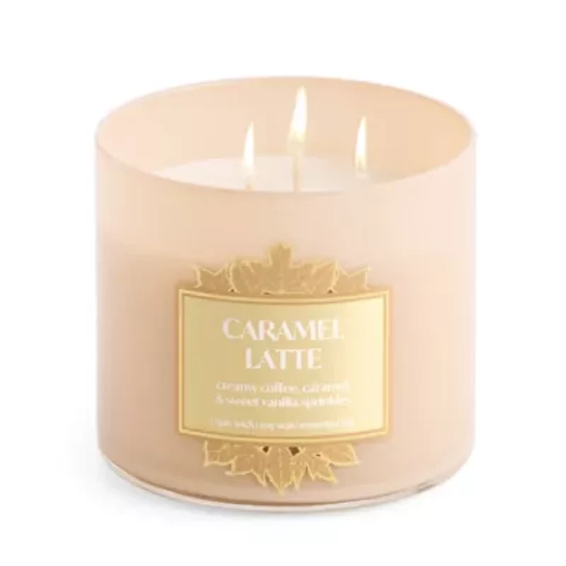 Distant Lands Caramel Latte 3-Wick Scented Jar Candle
