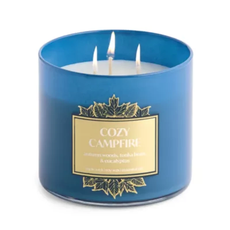 Distant Lands Cozy Campfire 3-Wick Scented Jar Candle