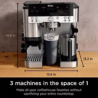 Ninja Luxe Café Premier Series 3-in-1 Espresso, Coffee and Cold Brew Machine