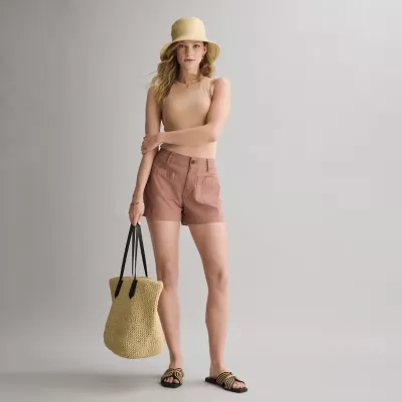 a.n.a Womens Straw Slide Sandals