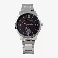 U.S. Polo Assn. Mens Silver Tone 4-pc. Watch Boxed Set Usc20297jc