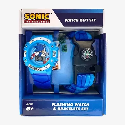 Sonic the Hedgehog Boys Multicolor 2-pc. Watch Boxed Set Snc40126mjc