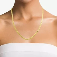 Made in Italy Womens 10K Gold 20 Inch Herringbone Chain Necklace