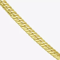 Made in Italy Womens 10K Gold 20 Inch Herringbone Chain Necklace