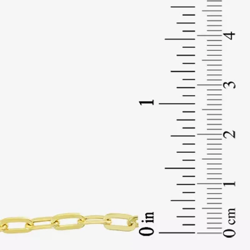 Gold Addiction Womens 10K Gold 7.5 Inch Semisolid Link Chain Bracelet