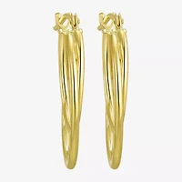 Womens 10K Gold Hoop Earrings