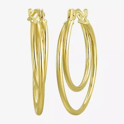 Womens 10K Gold Hoop Earrings