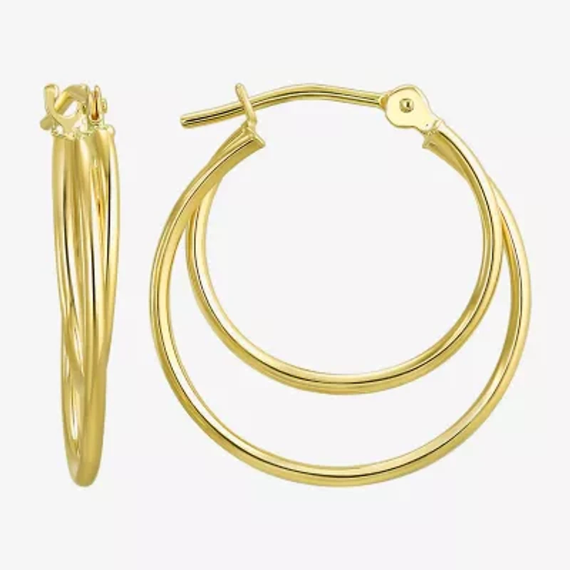 Womens 10K Gold Hoop Earrings