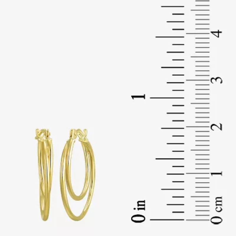Womens 10K Gold Hoop Earrings