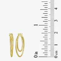 Womens 10K Gold Hoop Earrings