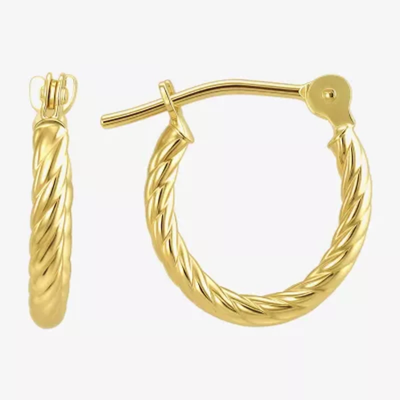 Womens 14K Gold 2 Pair Earring Set