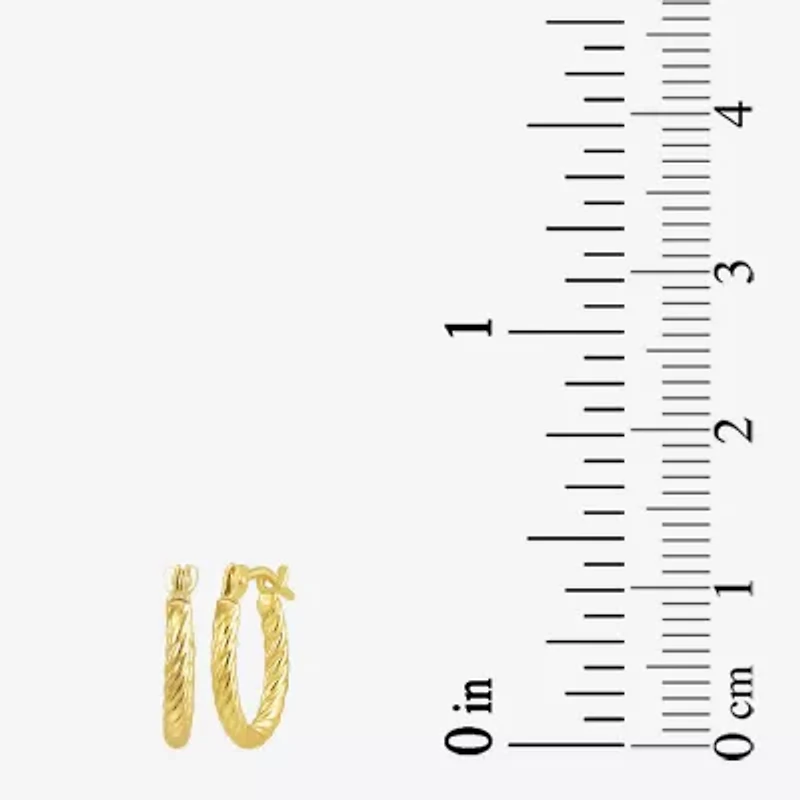 Womens 14K Gold 2 Pair Earring Set