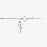 Enchanted Disney Fine Jewelry Womens 1/6 CT. T.W. Genuine Red Garnet 14K Gold Over Silver Heart 18 Inch Pendant Necklace