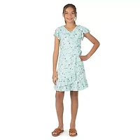 Speechless Big Kid Girls Short Sleeve Flutter A-Line Dress