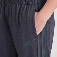 adidas Big Kid Boys Drawstring Waist Cuffed Mid Rise Regular Fit Jogger Pant