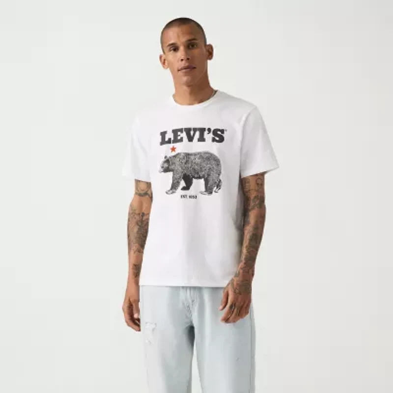 Levi's® Mens Crew Neck Short Sleeve Regular Fit Graphic T-Shirt