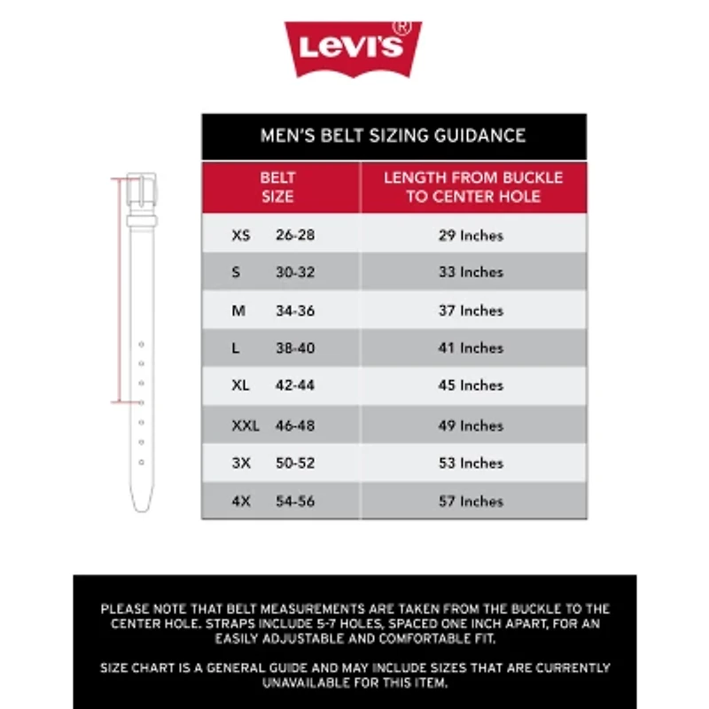 Levi's® 38mm Elevated Roller Mens Belt