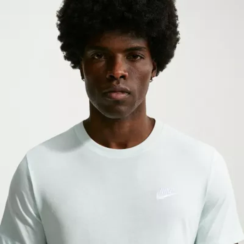 Nike Club Embroidered Logo Mens Crew Neck Short Sleeve Active Big and Tall T-Shirt